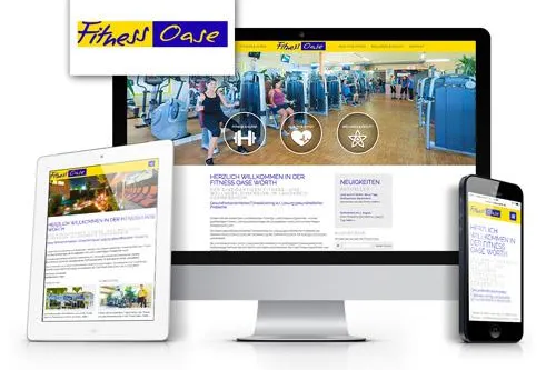 Internetauftritt der Fitness Oase Wörth erstrahlt in neuem Glanz Bild: Internetauftritt der Fitness Oase Wörth erstrahlt in neuem Glanz