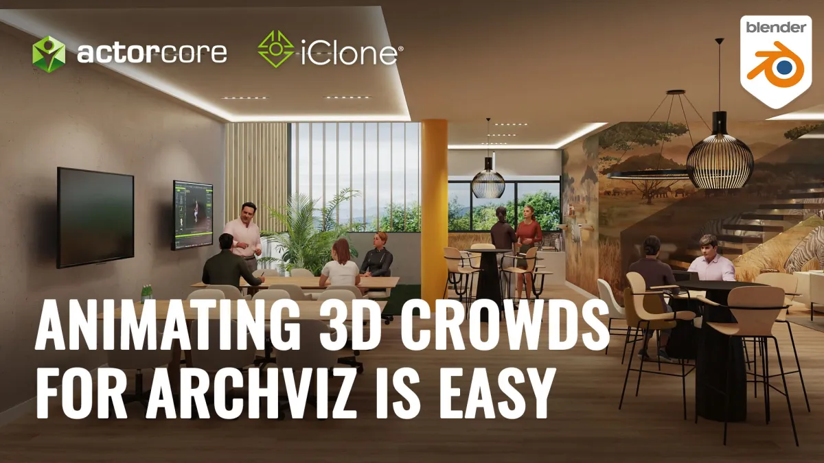 Vollständig animierbare 3D ActorCore Figuren für ArchViz, Engineering und Automation (© Reallusion Inc.)