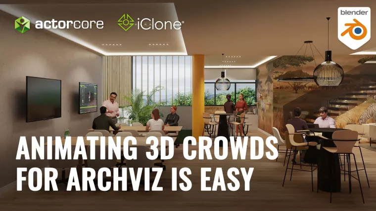 Bild: Vollständig animierbare 3D ActorCore Figuren für ArchViz, Engineering und Automation