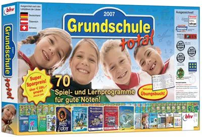Grundschule total 2007 mit 70 Spiel- und Lernprogrammen und neuen Highlights Bild: Grundschule total 2007 mit 70 Spiel- und Lernprogrammen und neuen Highlights
