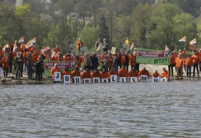 „Schluss mit dem Dumping – sonst geht der Journalismus baden“ Bild: „Schluss mit dem Dumping – sonst geht der Journalismus baden“