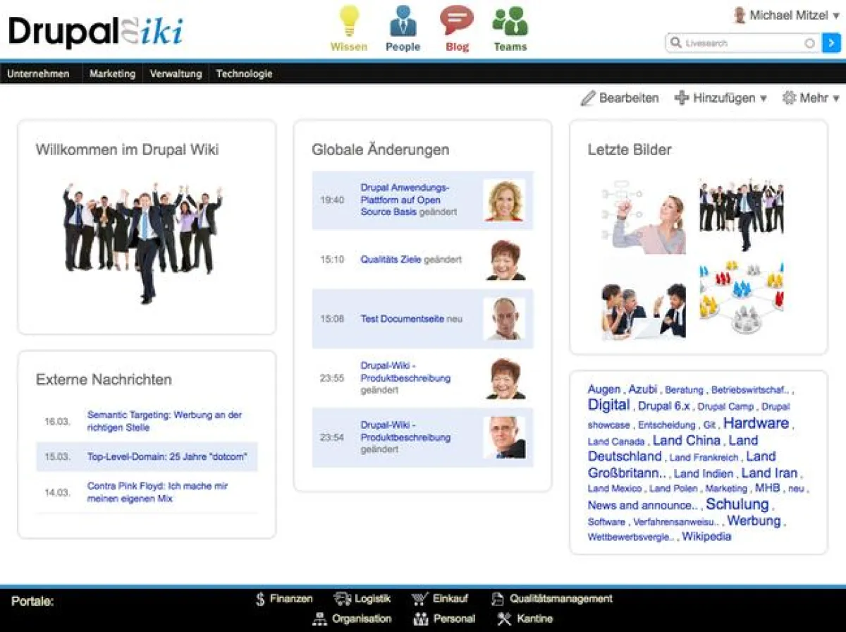 Drupal Wiki Portal-Funktion
