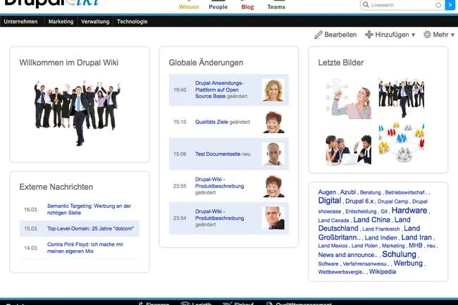 Bild: Drupal Wiki: Das neue Unternehmens-Wiki auf Enterprise 2.0 Basis