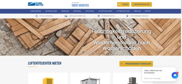 Luftentfeuchter mieten in Deutschland: Klimamieten AS GmbH liefert flexible Lösungen für Bau und Renovierung Bild: Luftentfeuchter mieten in Deutschland: Klimamieten AS GmbH liefert flexible Lösungen für Bau und Renovierung