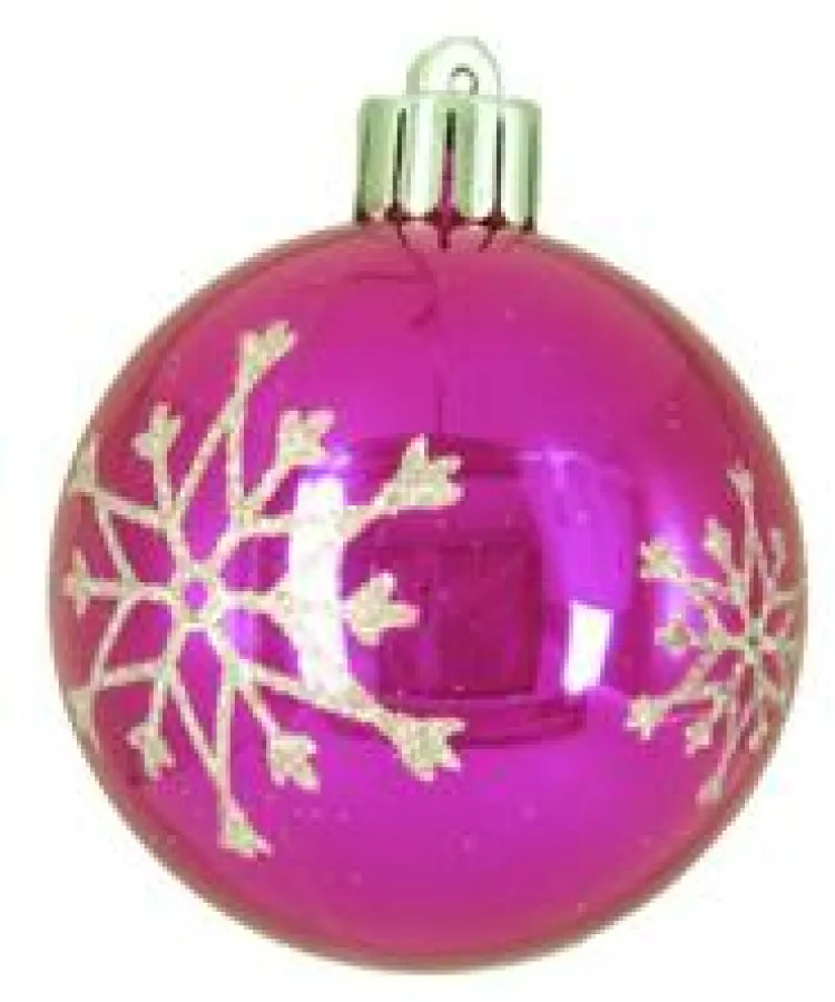 Für jeden Geschmack: Weihnachtskugel in Pink mit Glitter. Foto: