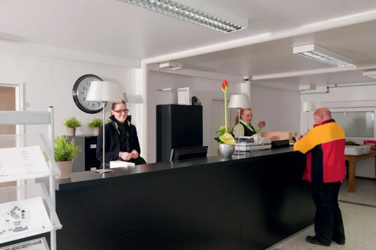 Bild: Temporäre Unterkünfte für Facharbeiter - Einmannhotels von ELA in Eemshaven