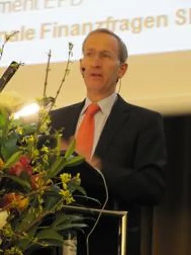 Bild: Dr. Michael Ambühl: Hat er seine Rede selbst geschrieben?