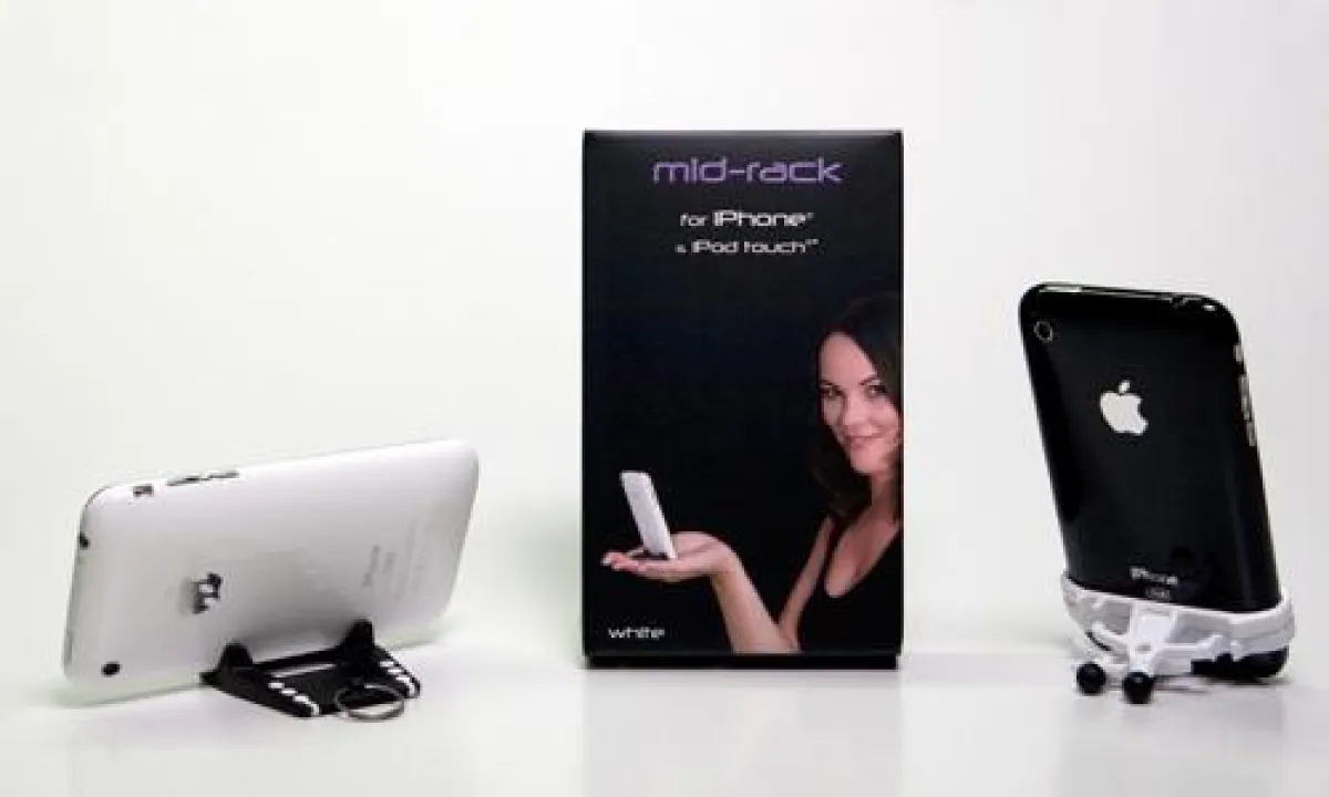 Das Halterungsset von mid-rack.com: innovatives Gadget mit Stil für jedes iPhone.