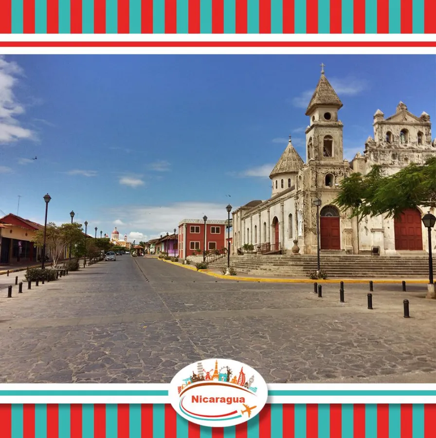 Straße in Granada Nicaragua - der neue Reisepodcast berichtet davon