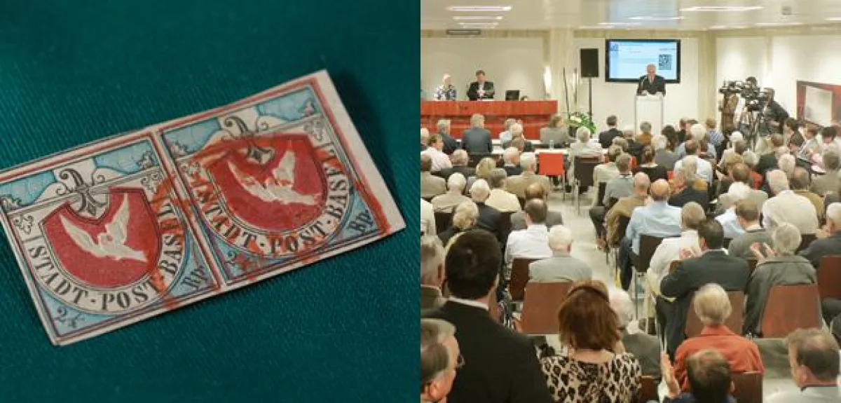 Äusserst selten und begehrt: 1. Auflage der Basler Taube im Paar kommt im Herbst unter den Hammer.