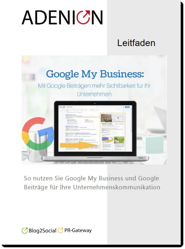 Google Beiträge sind kurze Artikel, die prominent auf dem Google My Business Eintrag präsentiert wer