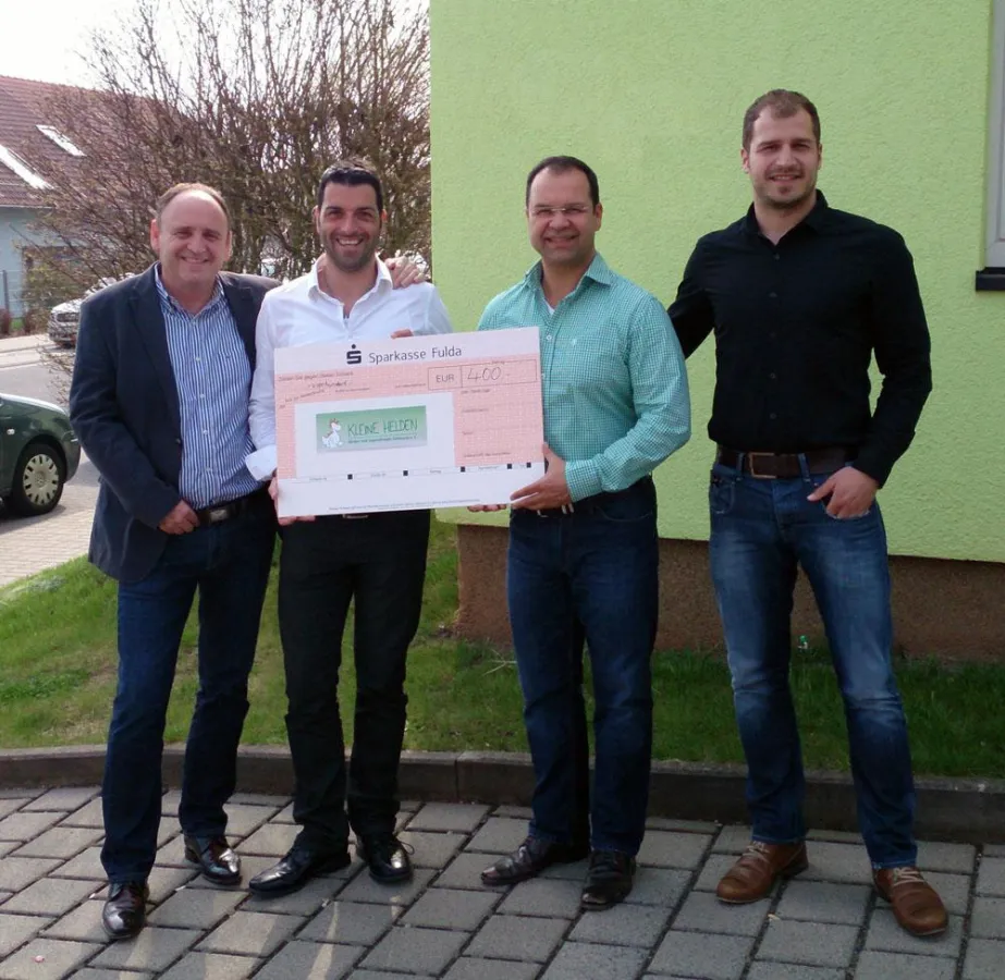 von links: Matthias Hohmann (HWK), Thorsten Auth (bytewerk), Alexander Siebert (Kleine Helden) und S