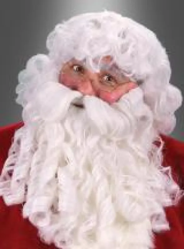 Deluxe Santa Nikolaus Perücke mit Bart