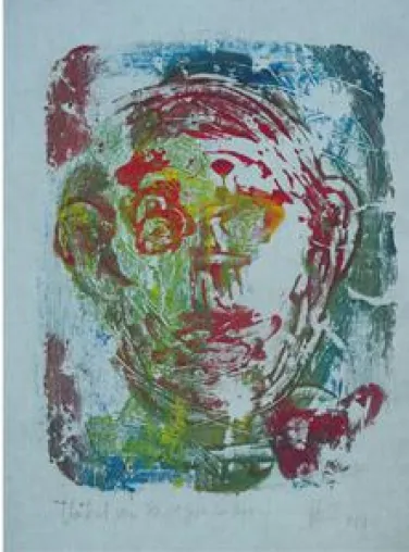 Bild: Galerie Wortmann stellt Matthias Hintz aus / Kunst-Köpfe zwischen Couch und Küche