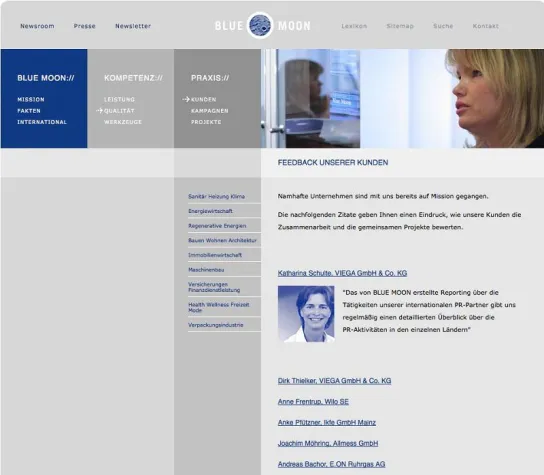 Bild: Positives Feedback für Kommunikationsagentur BLUE MOON