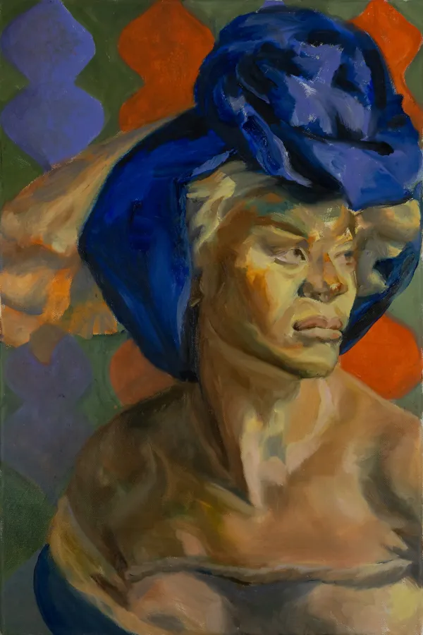 'Vision' (2022) von cornelia es said. Öl auf Leinwand, 40x60 cm (© cornelia es said)