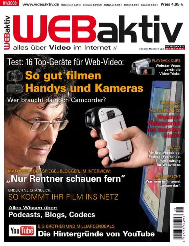 Mit WEBaktiv gibt es erstmals eine Zeitschrift für aktive Webmacher und solche, die es werden wollen.
