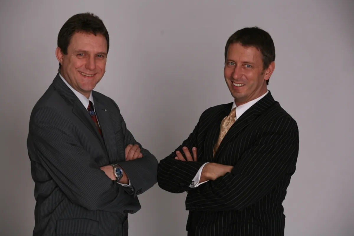 Die Geschäftsführer von Sales Motion: Heinrich Kürzeder (links) und Thomas Burzler (rechts)