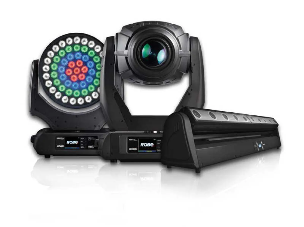 ROBE Robin 1200 LEDWash, MMX Blade und CycFX 8 (Foto: LMP, frei zur Veröffentlichung bei Namensnennu