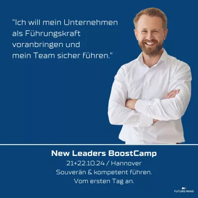 Bild: BoostCamp für neue Führungskräfte, 21.+ 22.10. - Hannover