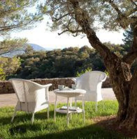 Gartensessel-Klassiker aus Draht und Papier. Bild: Gartensessel-Klassiker aus Draht und Papier.