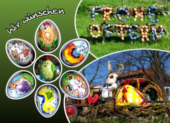 Bild: MDR-Osterspaziergang 2010 in Zeulenroda-Triebes: Abstecher zu den Langenwetzendorfer Osterbrunnen