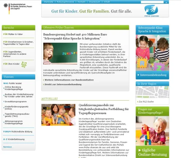 Bild: wilhelm innovative medien GmbH unterstützt Bundesfamilienministerium bei „Offensive Frühe Chancen“
