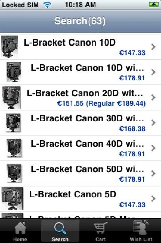 screenshot mShop
