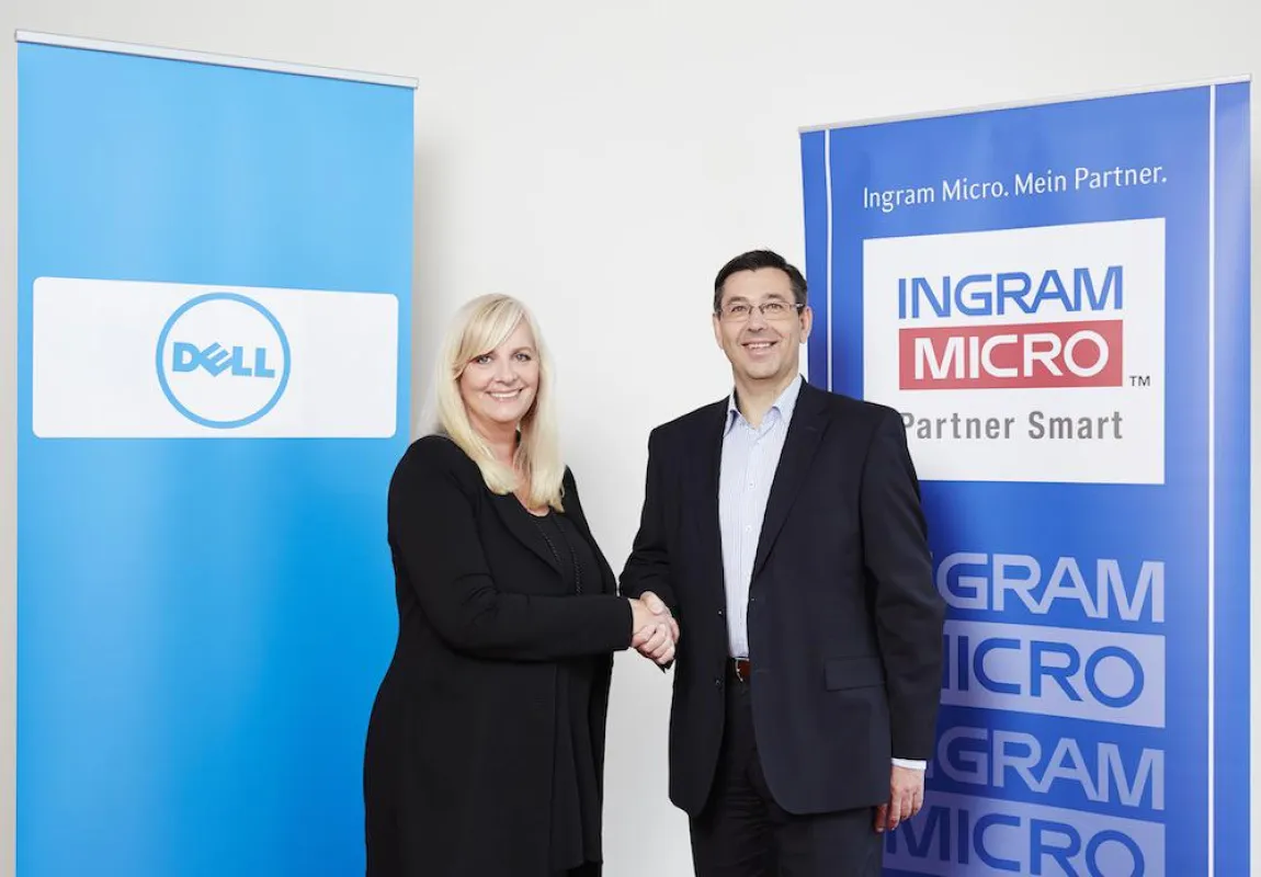 Doris Albiez, Vice President Dell Deutschland, und Robert Beck, Ingram Micro (Bild: Dell)