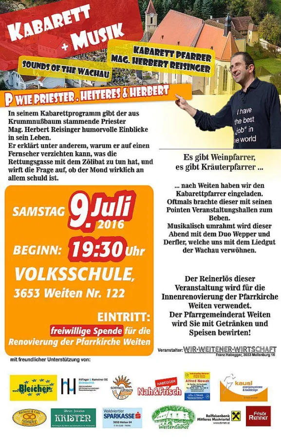 Unterhaltsamer Abend mit Pfarrer Reisinger