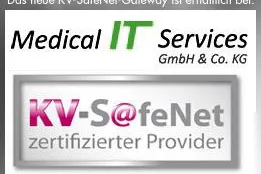 Medical IT Services bietet erstmals deutschlandweit zertifizierte KV-SafeNet-Zugänge für Ärzte an Bild: Medical IT Services bietet erstmals deutschlandweit zertifizierte KV-SafeNet-Zugänge für Ärzte an