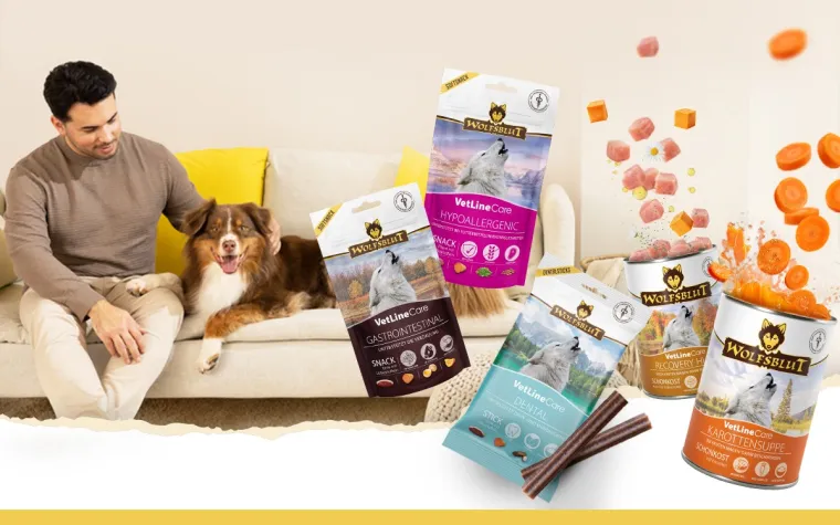 Bild: Eine Sorge weniger mit der WOLFSBLUT VetLine Care