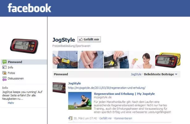 Bild: Gefällt mir! „My JogStyle“ jetzt auch auf Facebook, Twitter und Co.