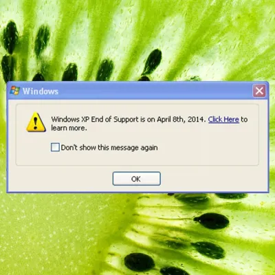 Bild: Letztes Update 8. April 2014 – Sicherheitslücke Betriebssystem