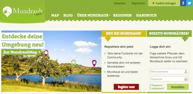 Bild: mundraub.org mit neuer Plattform