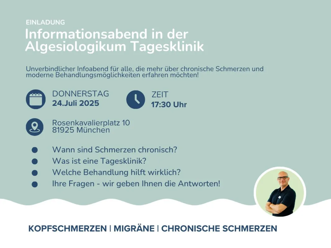 Einladung zum Informationsabend für Betroffene (© Algesiologikum GmbH)