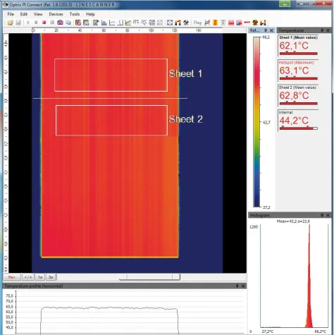 Bild: Infrarot-Zeilenkamera als Softwarelösung von Optris