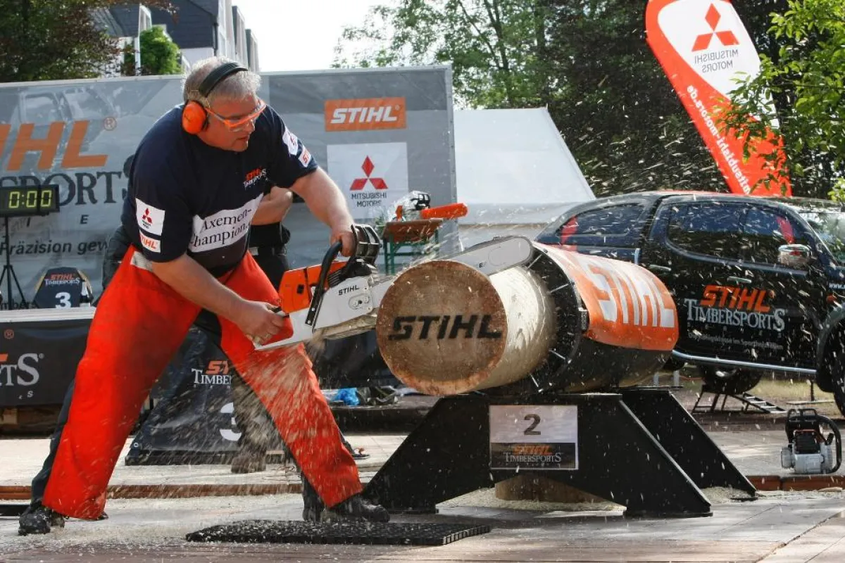 Der viermalige Deutsche Meister Werner Brohammer gehört zu den Favoriten beim Forst live Cup am 5. April in Offenburg. Foto: STIHL® TIMBERSPORTS® SERIES