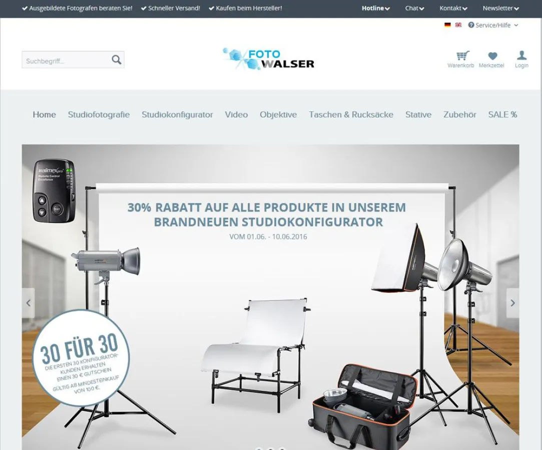 Neuer Webshop foto-walser.de