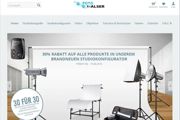 Neues Gesicht für foto-walser.de Bild: Neues Gesicht für foto-walser.de