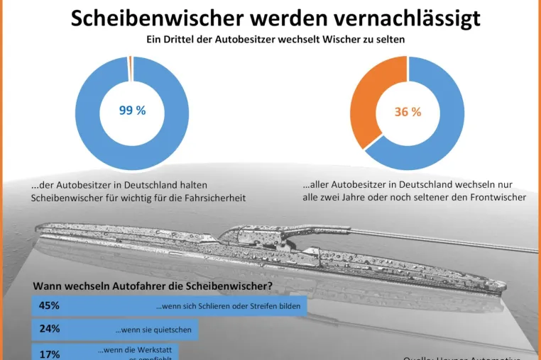 Bild: Heyner-Umfrage: Scheibenwischer werden vernachlässigt