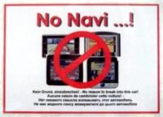 Bild: Die Polizei rät - Schützen Sie sich vor Navi-Dieben!