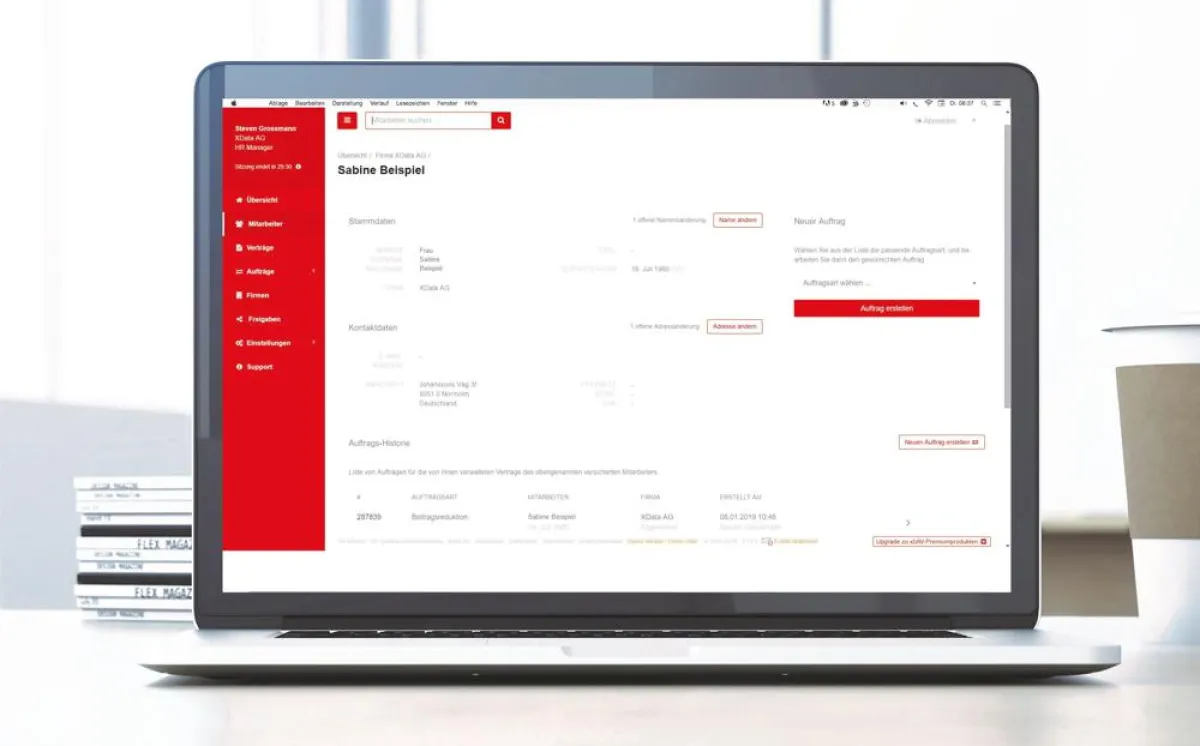Alle bAV-Verträge sind im Portal der SV SparkassenVersicherung hinterlegt. (Quelle: xbAV AG)