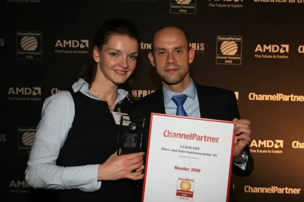 Bild: Saxocom AG mit Award ausgezeichnet
