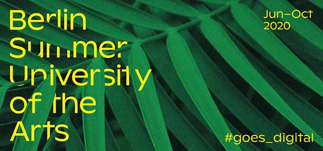 Bild: Berlin Summer University of the Arts 2020 goes digital