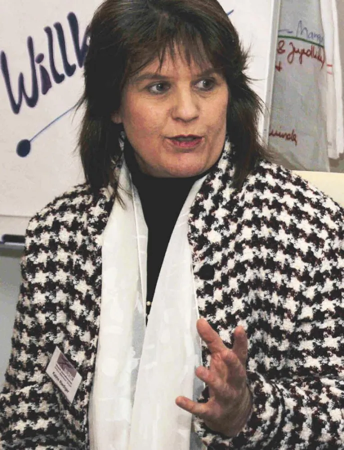 Katrin Riediger in Aktion