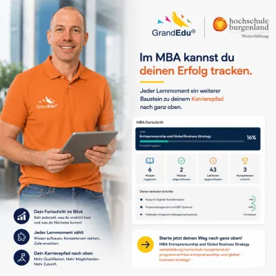 Bild: GrandEdu macht Studienerfolg sichtbar im MBA - Entrepreneurship und Global Business Strategy (MBA)