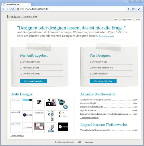 Blitzstart für designenlassen.de Bild: Blitzstart für designenlassen.de