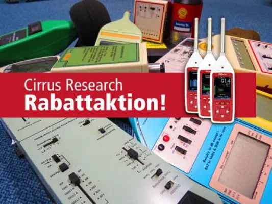 Bild: Cirrus Research Rabattaktion bis 31. 12. 2012: Altgerät abgeben, bis 10 % Ermäßigung unter anderem auf optimus