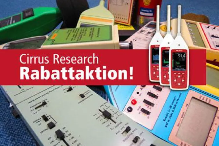 Bild: Cirrus Research Rabattaktion bis 31. 12. 2012: Altgerät abgeben, bis 10 % Ermäßigung unter anderem auf optimus